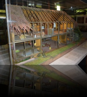 Maquette de la dernière demeure de Gauguin